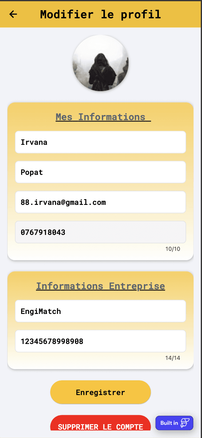 EngiMatch — capture 1