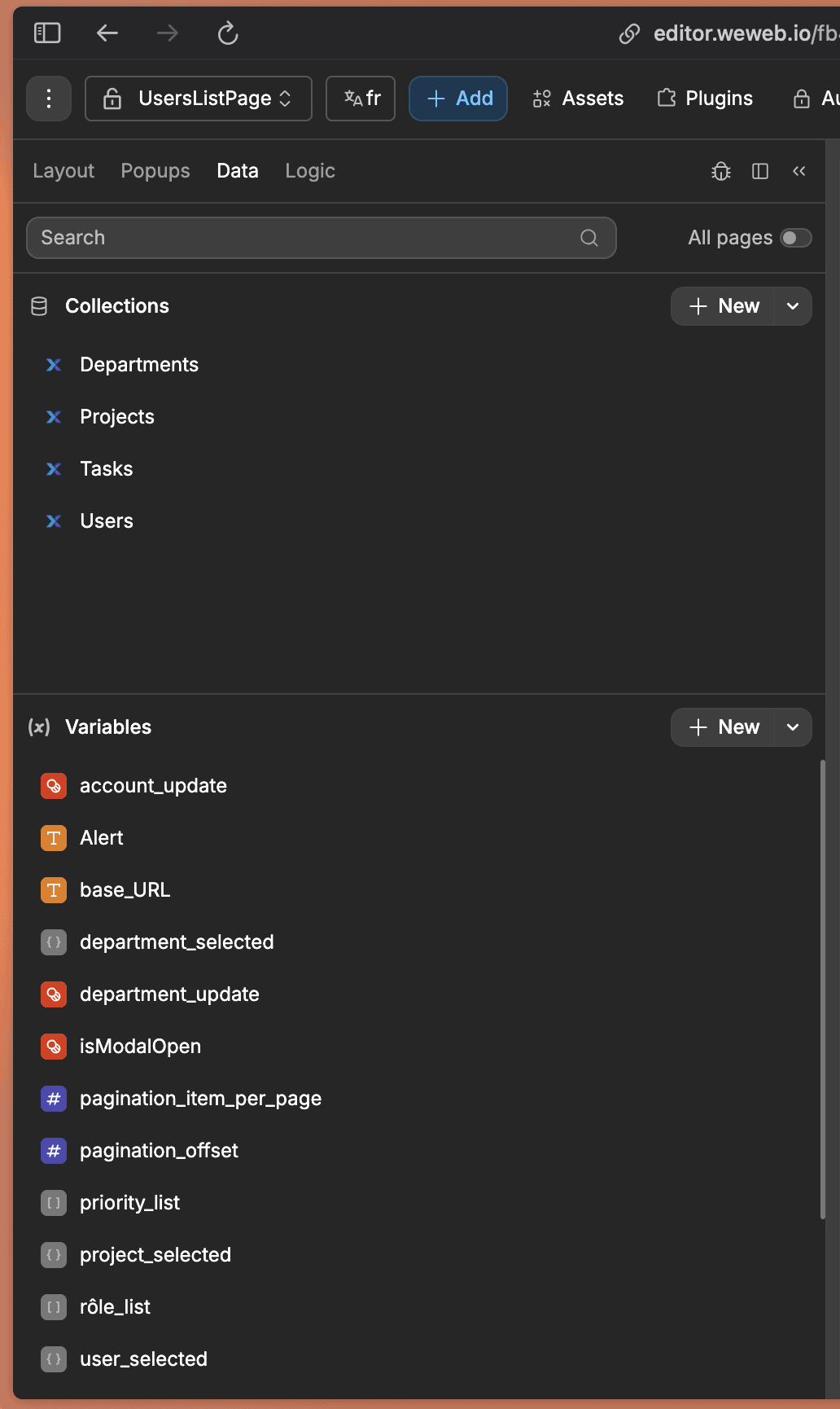 ERP WeWeb Xano — capture 12