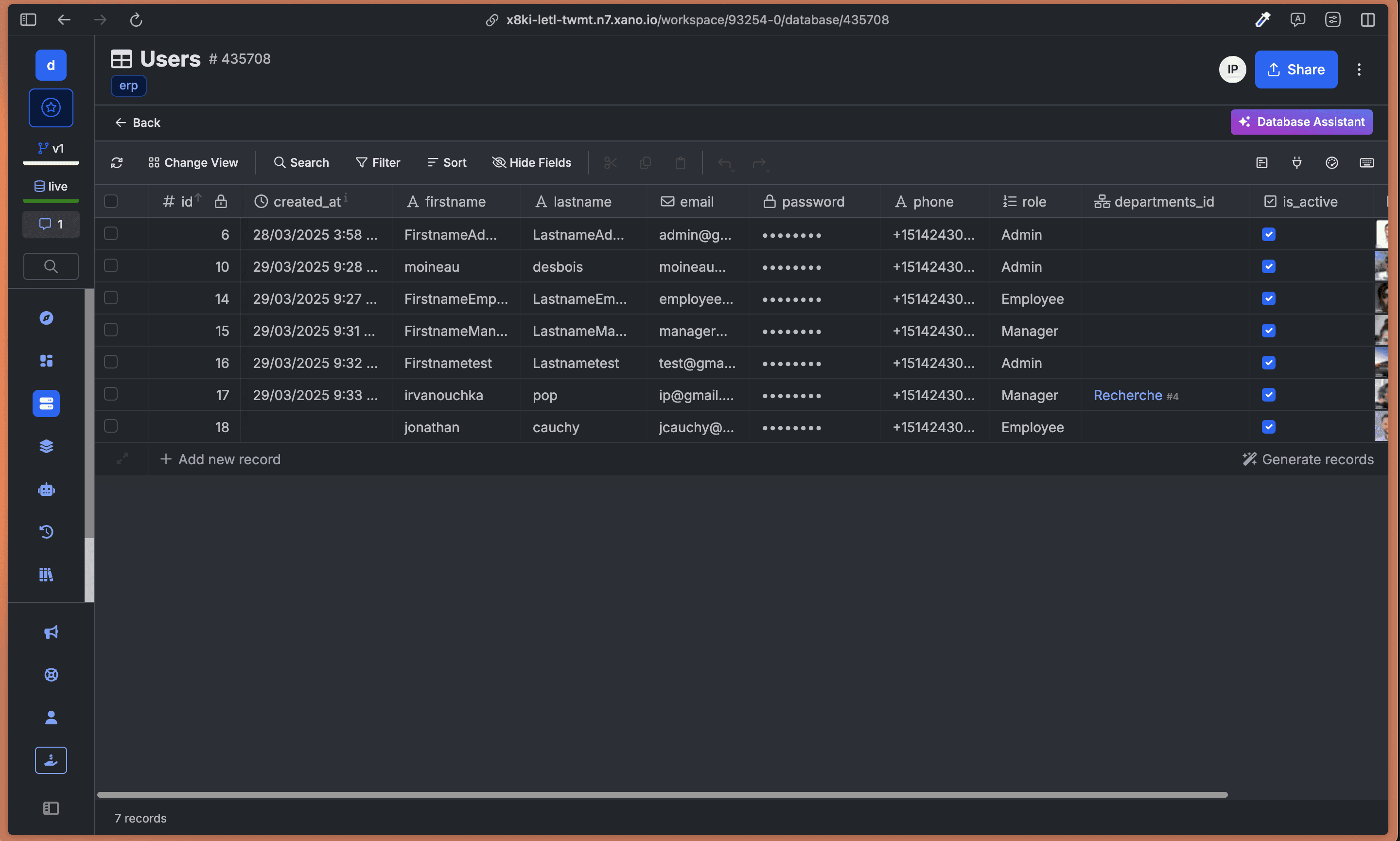 ERP WeWeb Xano — capture 17